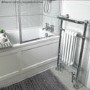 White and Chrome Traditional Column Radiator with Towel Rail 952 x 479mm - Regent