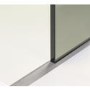 700mm Nickel Frameless Wet Room Shower Screen with Ceiling Support Bar - Live Your Colour