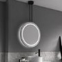 Sensio Ivy Round Ceiling Hanging LED Heated Bathroom Mirror 600mm