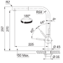 GRADE A1 - Franke Atlas Neo Single Lever Monobloc Pull Out Kitchen Tap- Steel