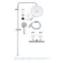 Grohe Euphoria 260 Thermostatic Mixer Bar Shower with Round Overhead & Handset