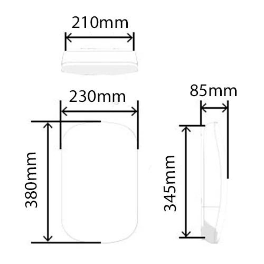 AkW Smartcare Plus 9.5kW Electric Shower