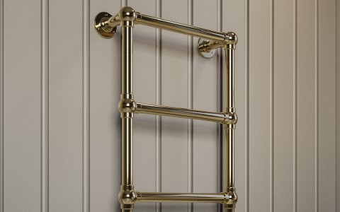 Traditional Brass Towel Radiator