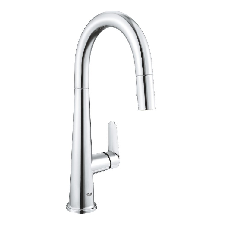 Grohe Veletto Single Lever Monobloc Pull Out Kitchen Tap- Chrome