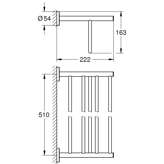 Grohe BauCosmopolitan Multi-Towel Rack