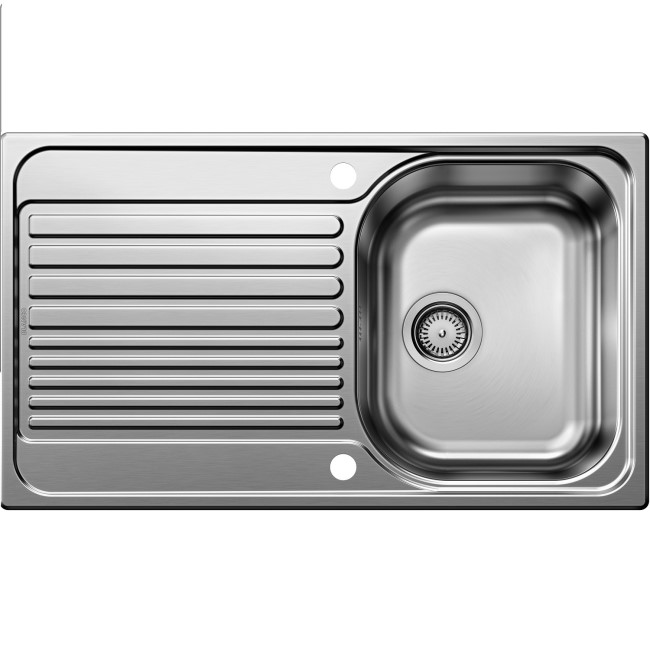 GRADE A1 - Single Bowl Inset Chrome Stainless Steel Kitchen Sink - Blanco Tipo 45-S