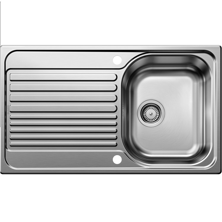 Single Bowl Inset Chrome Stainless Steel Kitchen Sink - Blanco Tipo 45-S