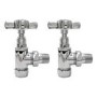 GRADE A1 - Chrome Traditional Angled Radiator Valves