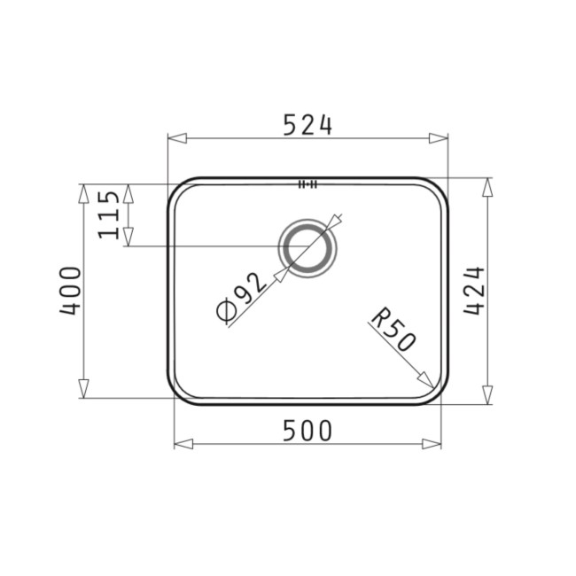 Single Bowl Undermount Chrome Stainless Steel Kitchen Sink - Enza Isabella