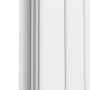 Eco Eleganza White Horizontal Flat Designer Aluminium Radiator 600x750mm Double Panel 3056 BTU