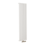 Eco Eleganza White Vertical Flat Designer Aluminium Radiator 1600x375mm Single Panel 2546 BTU