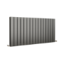 Eco Eleganza Anthracite Horizontal Flat Designer Aluminium Radiator 600x1200mm Double Panel 4890 BTU