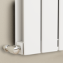 Eco Eleganza White Horizontal Flat Designer Aluminium Radiator 600x300mm Double Panel 1223 BTU