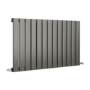 Eco Eleganza Anthracite Horizontal Flat Designer Aluminium Radiator 600x975mm Single Panel 2992 BTU