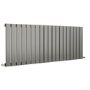 Eco Eleganza Anthracite Horizontal Flat Designer Aluminium Radiator 600x1425mm Single Panel 4373 BTU