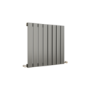 Eco Eleganza Anthracite Horizontal Flat Designer Aluminium Radiator 600x600mm Single Panel 1841 BTU