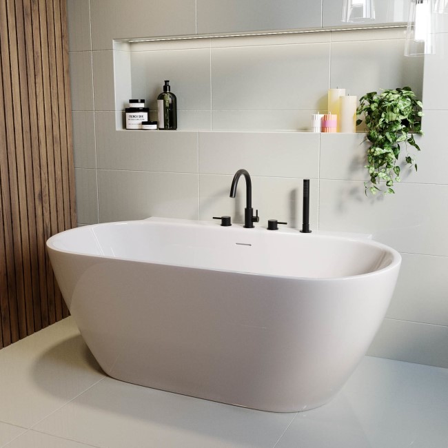 Freestanding Double Ended Back to Wall Bath 1500 x 770mm - Alto