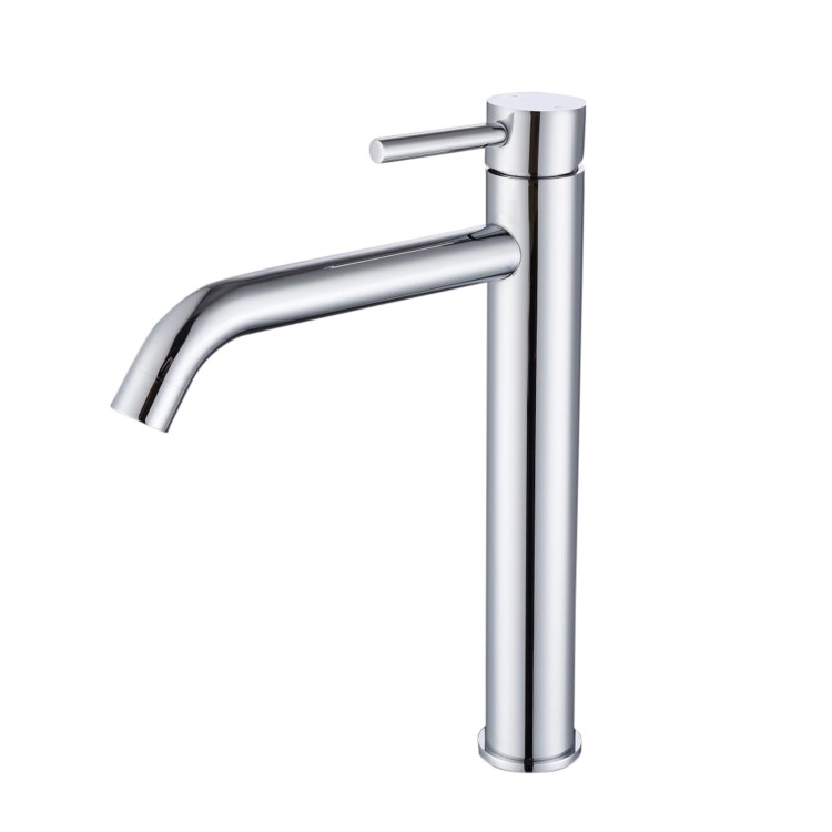 GRADE A2 - Chrome Tall Mono Basin Mixer Tap - Arissa