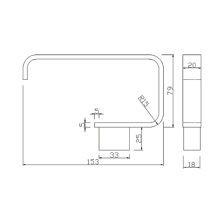 Chrome Toilet Roll Holder - Arissa