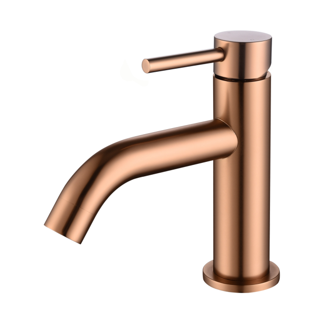 GRADE A1 - Brushed Bronze Cloakroom Mono Basin Mixer Tap - Arissa