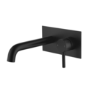 Matt Black Wall Mounted Bath Tap With Backing Plate - Arissa