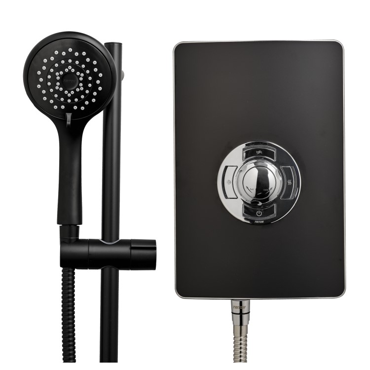 Triton Aspirante 8.5kW Matte Black Electric Shower