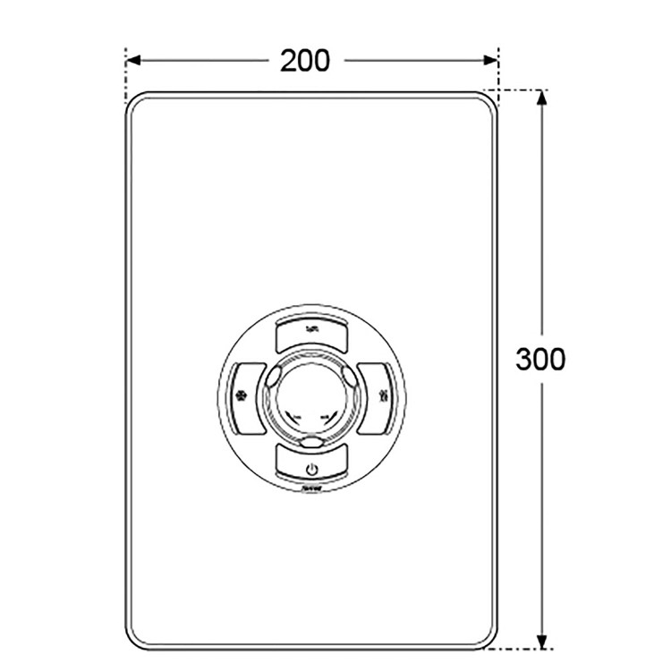 Triton Aspirante 9.5kW Gloss White Electric Shower