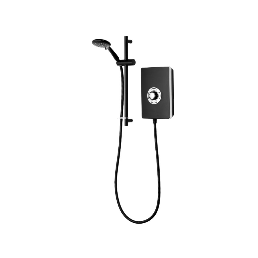 GRADE A1 - Triton Aspirante 9.5kw Black Electric Shower 