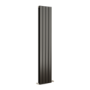 Eco Eleganza Midnight Black Vertical Flat Designer Aluminium Radiator 1600x300mm Double Panel 2699 BTU