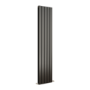 Eco Eleganza Midnight Black Vertical Flat Designer Aluminium Radiator 1800x375mm Double Panel 3660 BTU