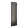 Eco Eleganza Midnight Black Vertical Flat Designer Aluminium Radiator 1800x525mm Double Panel 5124 BTU