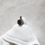 Gunmetal Knurled Towel Hook - Arissa