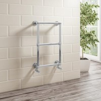 Traditional Chrome Bathroom Towel Radiator - 700 x 400mm