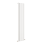 Eco Eleganza White Vertical Flat Designer Aluminium Radiator 1800x375mm Single Panel 2823 BTU