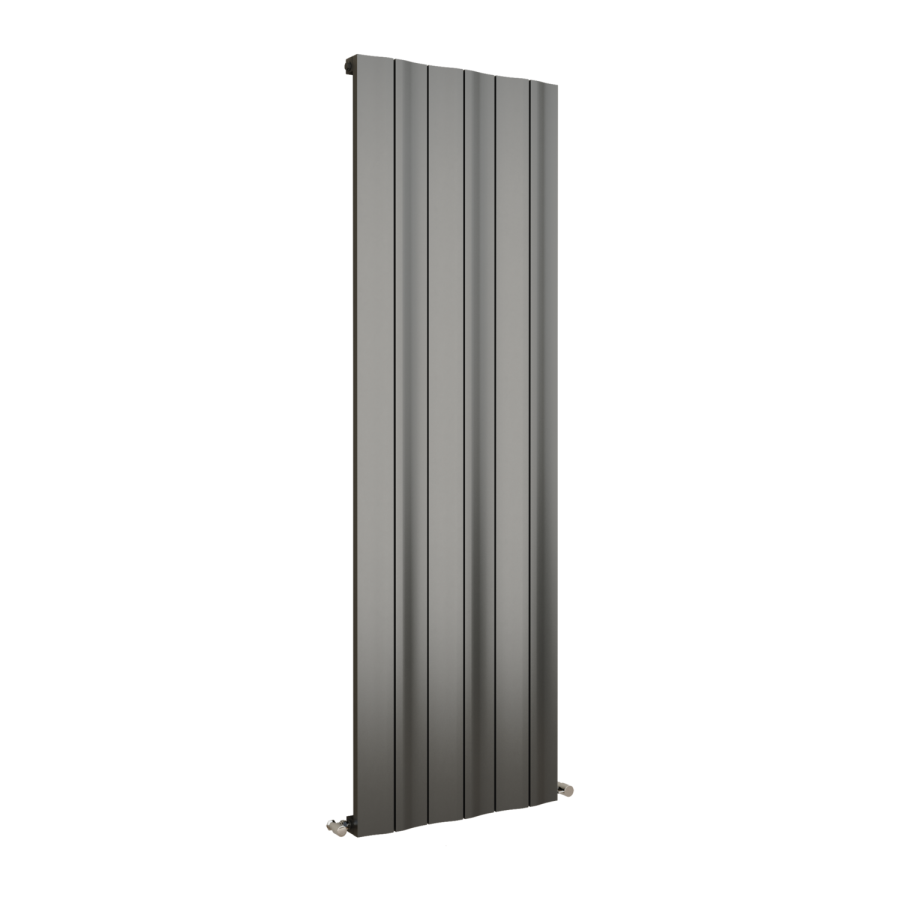 Eco Vivante Anthracite Vertical Wave Designer Aluminium Radiator 1800x565mm Single Panel 4508 BTU