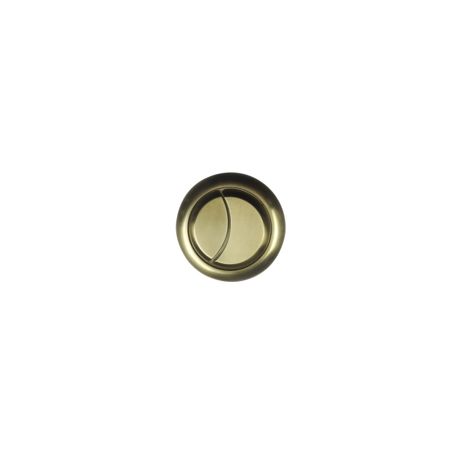 GRADE A1 - Brushed Brass Cistern Flush Button - Suitable for Boston Newport Ashford Venice Palma