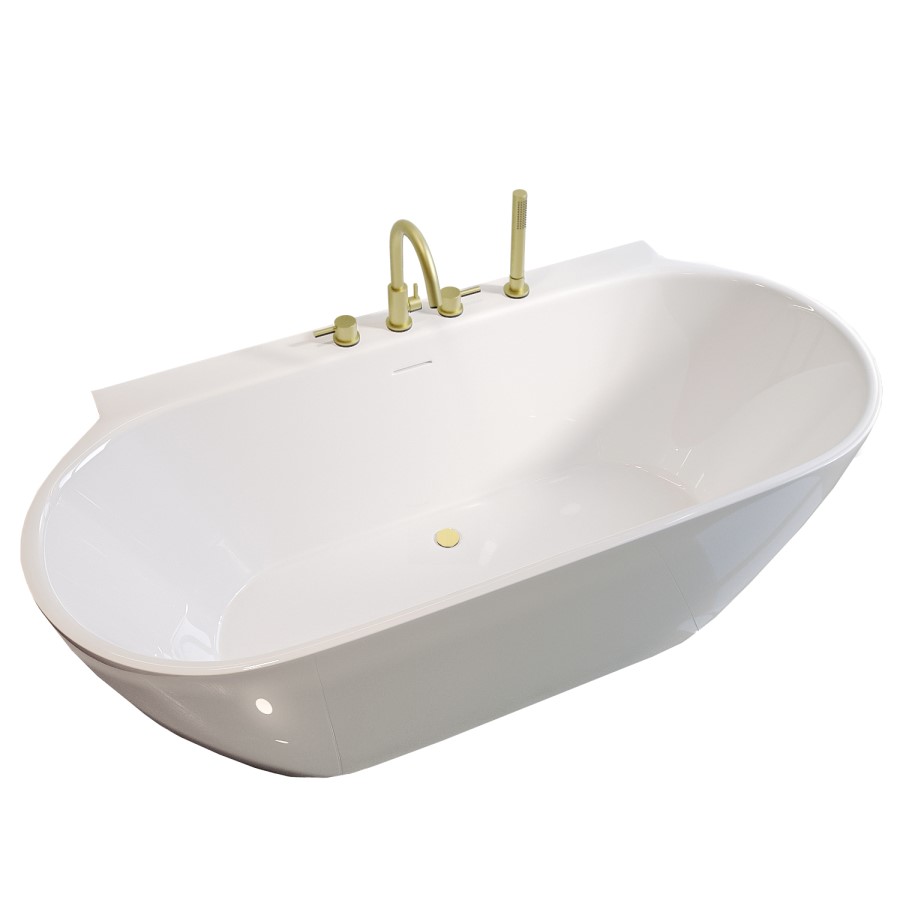 GRADE A1 - Brushed Brass Bath Waste Cover Upgrade