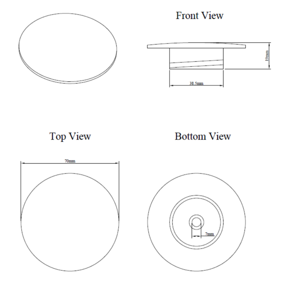 GRADE A1 - Brushed Brass Bath Waste Cover Upgrade