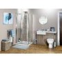 Claritas 6 Glass Bi-Fold Folding Shower Door - 700mm