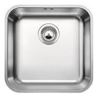 Single Bowl Undermount Chrome Stainless Steel Kitchen Sink - Blanco Supra 400-U