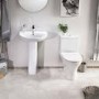 Cedar Toilet & Basin Bathroom Suite