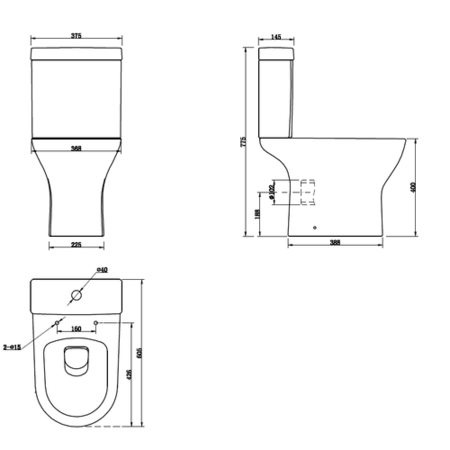 Cedar Toilet & Basin Bathroom Suite