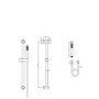 Black Triple Outlet Wall Mounted Thermostatic Mixer Shower Set With Hand Shower and Bath Filler Spout - Arissa