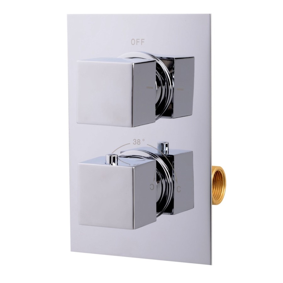 Concealed Dual Control Shower Valve with Bath Filler & Sprung Waste and Overflow