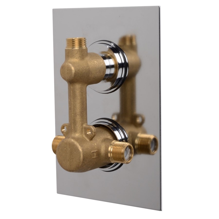 Concealed Dual Control Shower Valve with Bath Filler & Sprung Waste and Overflow