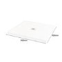 900 x 900 White Slate Effect Square Shower Tray with Waste