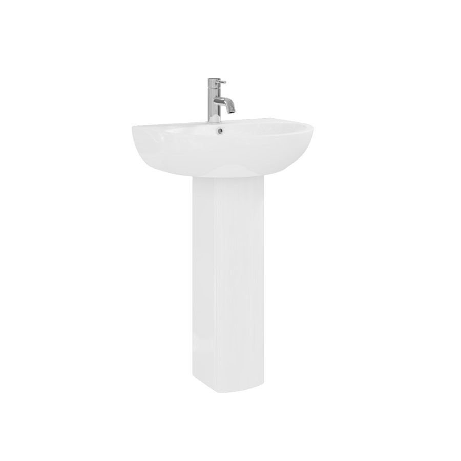 Modern Pedestal Basin 550mm - Portland