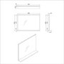 Rectangular Oak Mirror With Shelf 65 x 90cm - Boston