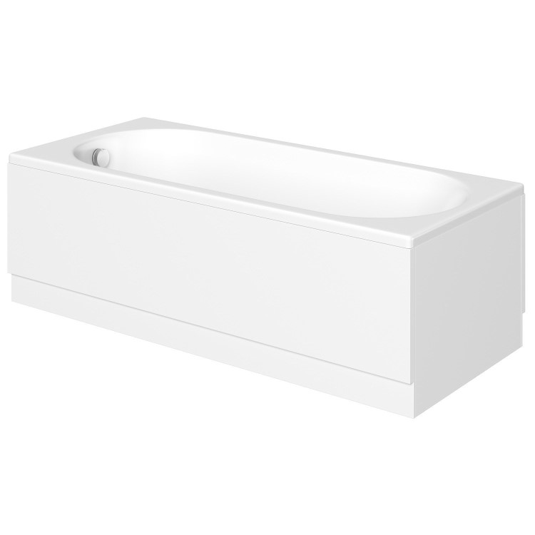 1600mm Straight Bath Suite with Toilet Basin & Panels - Addison