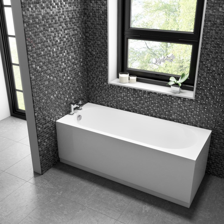 GRADE A2 - Alton Round Single Ended Bath - 1700 x 700mm